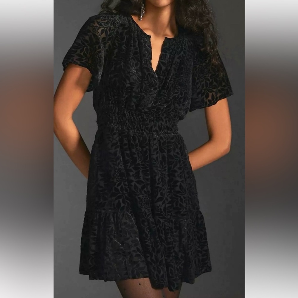 Anthropologie Mini Somerset Burnout Velvet